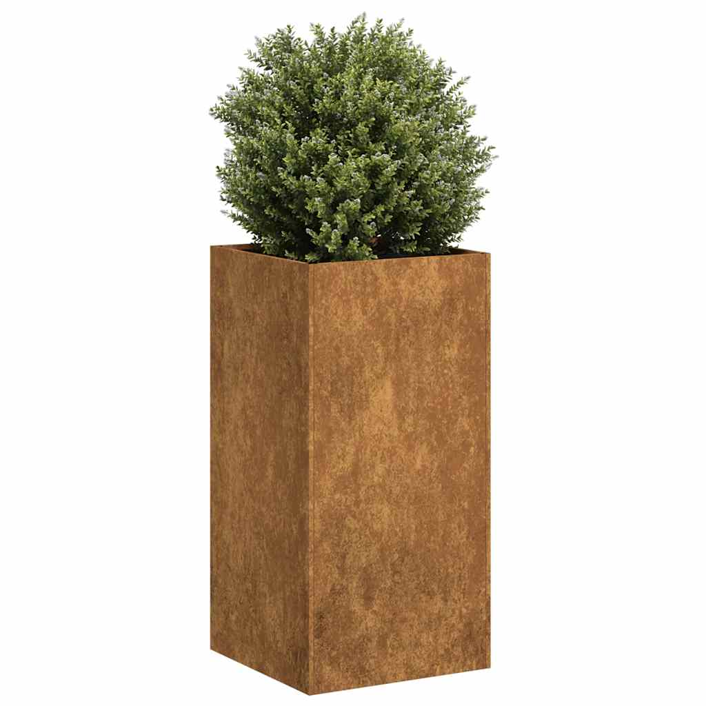 Planter Rusty 40x40x80 cm Weathering Steel - Merlin Deals