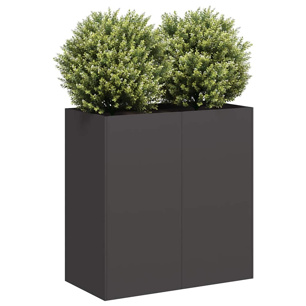 Planter Black 80x40x80 cm Cold-rolled Steel - Merkel Designers