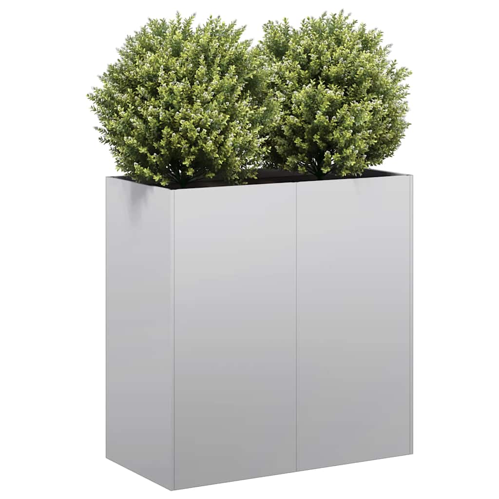 Planter 80x40x80 cm Galvanised Steel - Brittle & Co