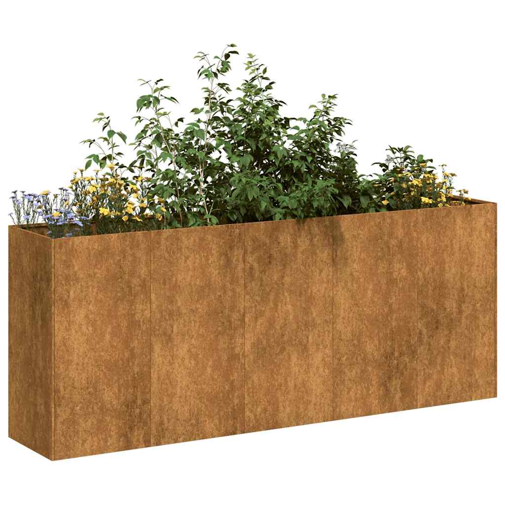Planter Rusty 200x40x80 cm Weathering Steel - Tyrell & Tyrell