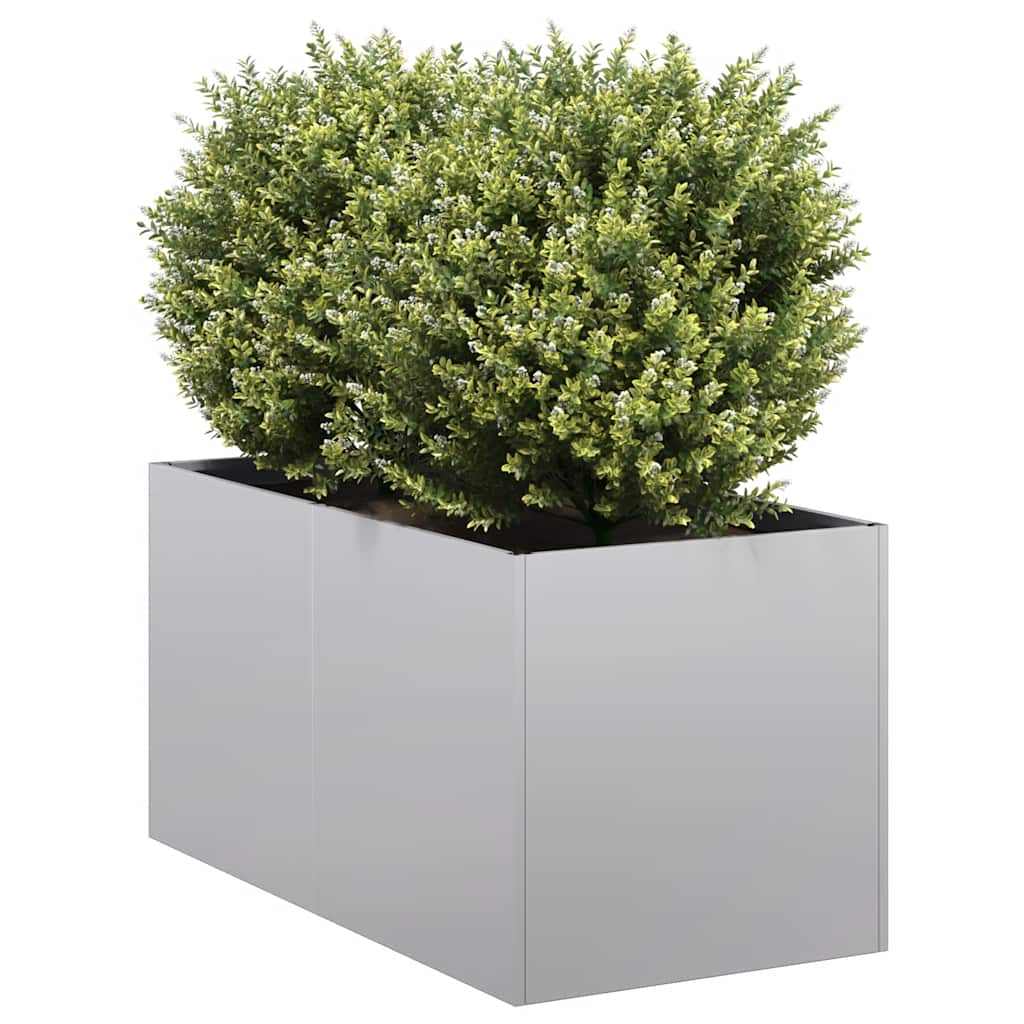 Planter 40x80x40 cm Galvanised Steel - Brittle & Co