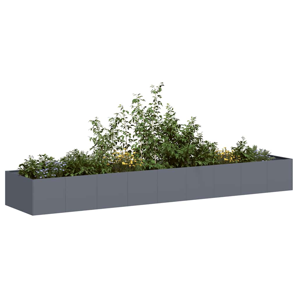 Planter Anthracite 360x80x40 cm Steel - Tyrell & Tyrell