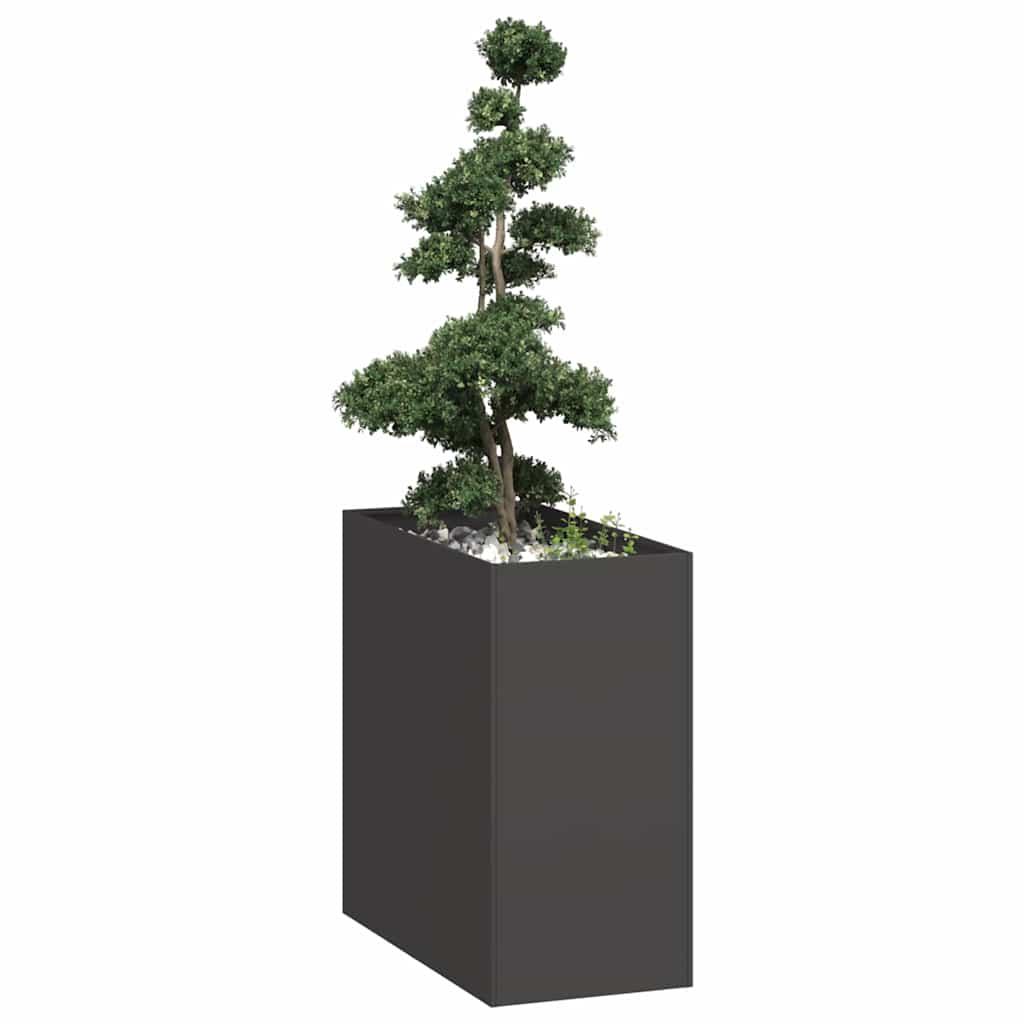 Planter Black 40x80x80 cm Steel - Tyrell & Tyrell
