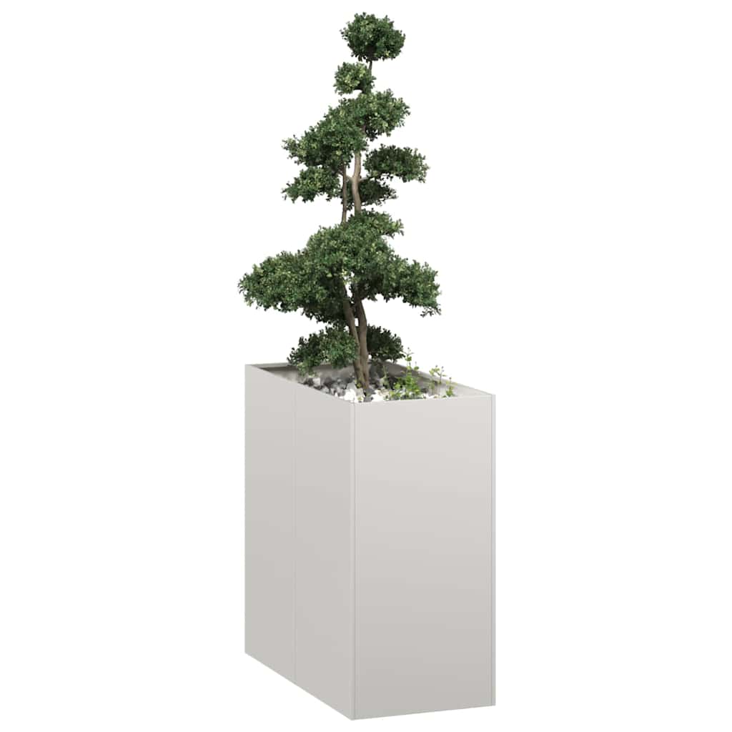 Planter 40x80x80 cm Stainless Steel - Merlin Deals