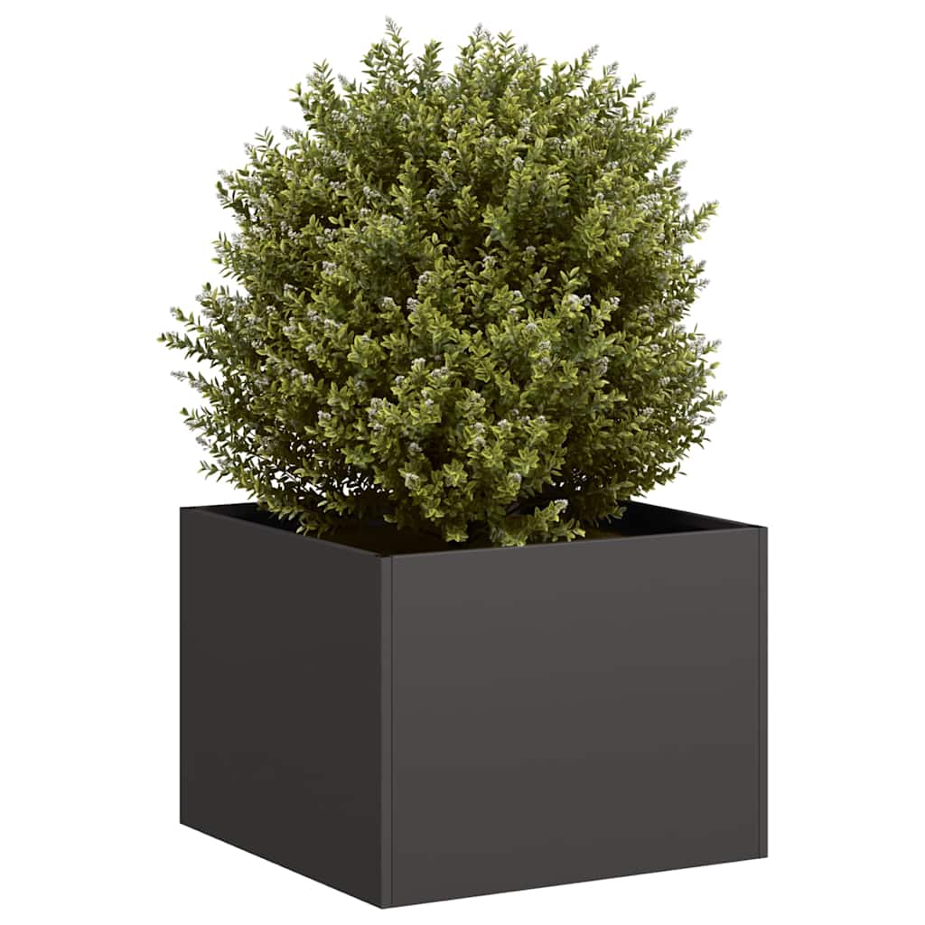 Planter Black 40x40x30 cm Steel - Casper Homes