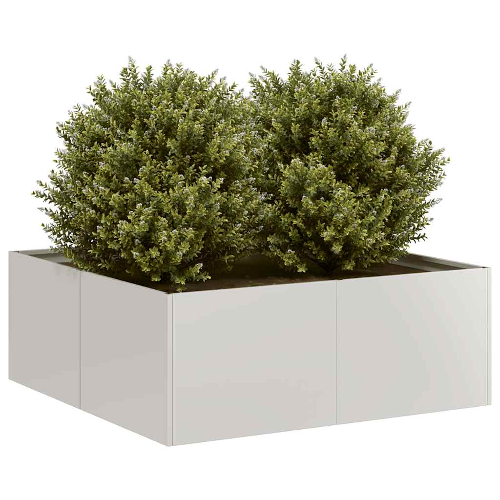 Planter 80x80x30 cm Stainless Steel - Charlotte Dunes
