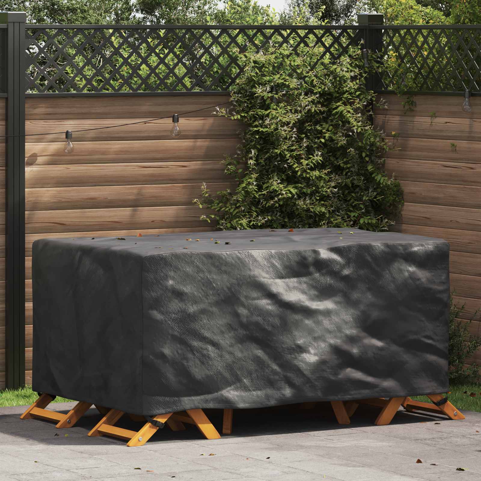 RELM Furniture Cover Plain 172x113x73 cm 210D - Black - Charlotte Dunes