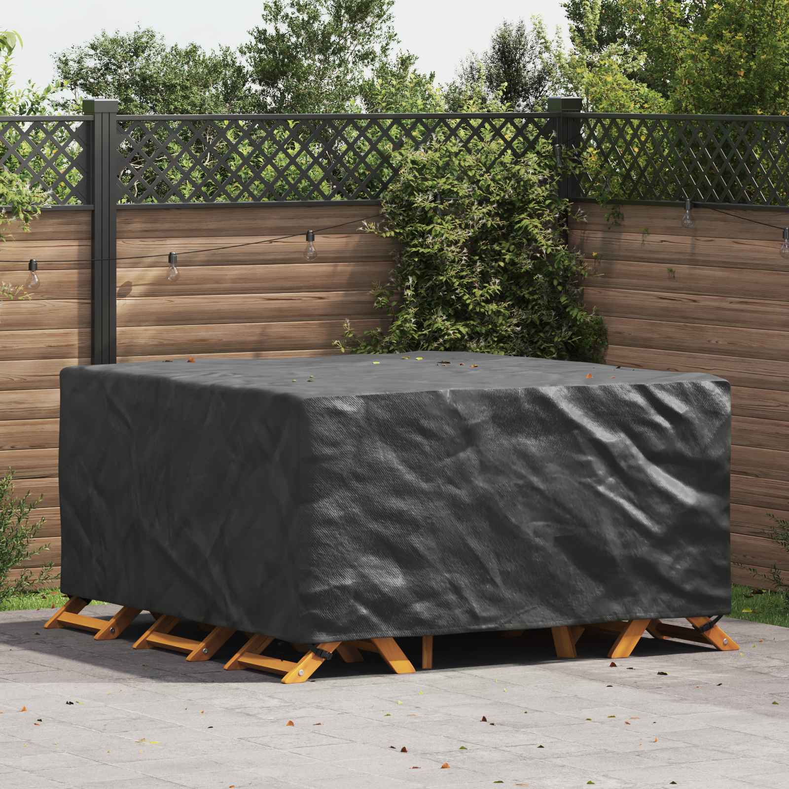 RELM Furniture Cover Plain 180x190x85 cm 210D - Black - Charlotte Dunes