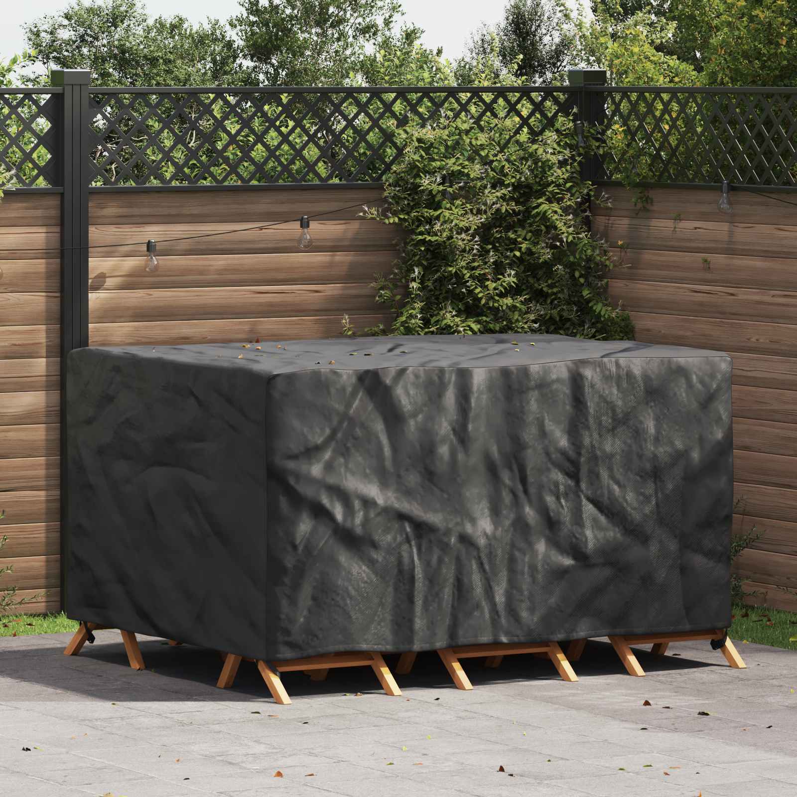 RELM Furniture Cover Plain 180x120x74 cm 210D - Black - Charlotte Dunes
