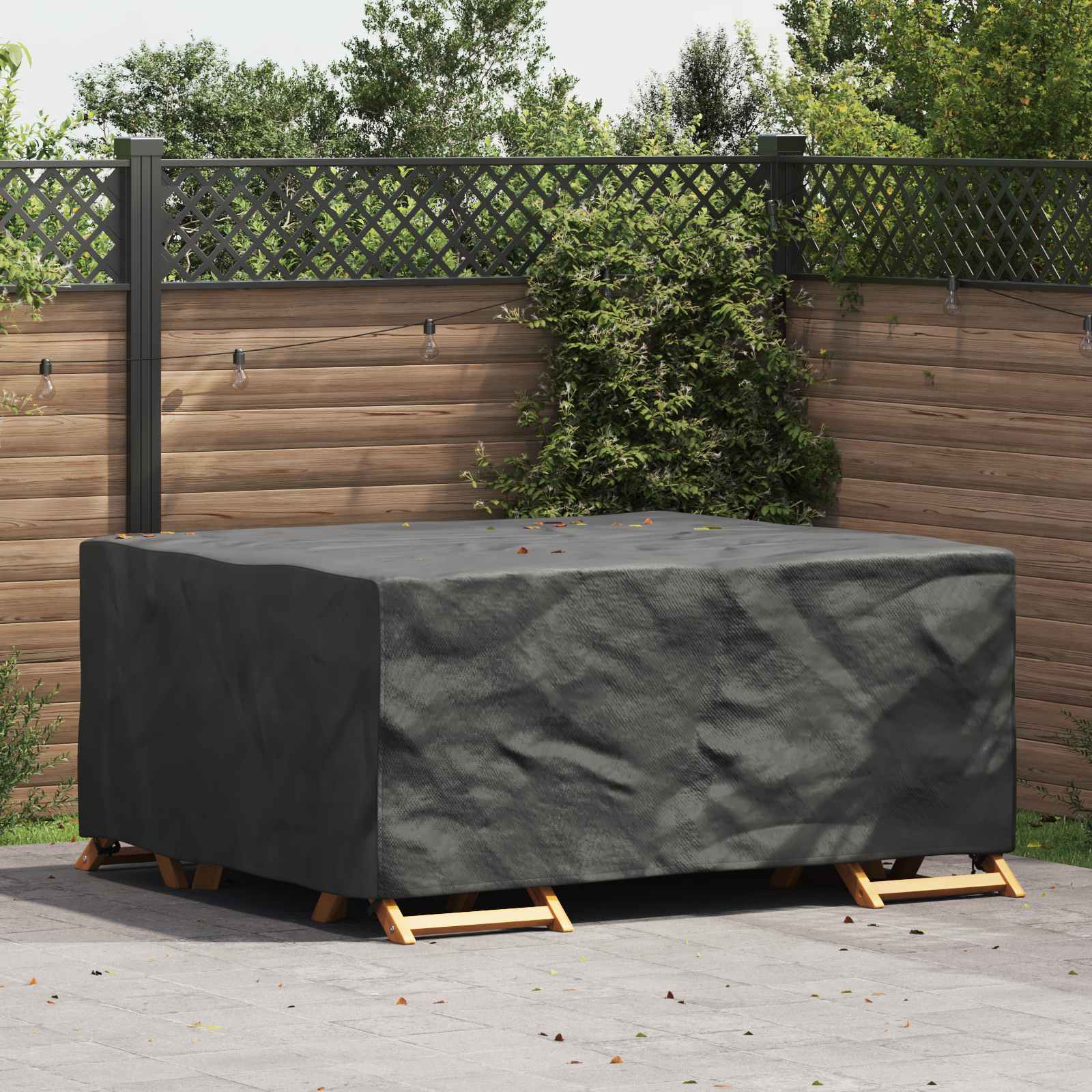 RELM Furniture Cover Plain 200x150x85 cm 210D - Black - Charlotte Dunes