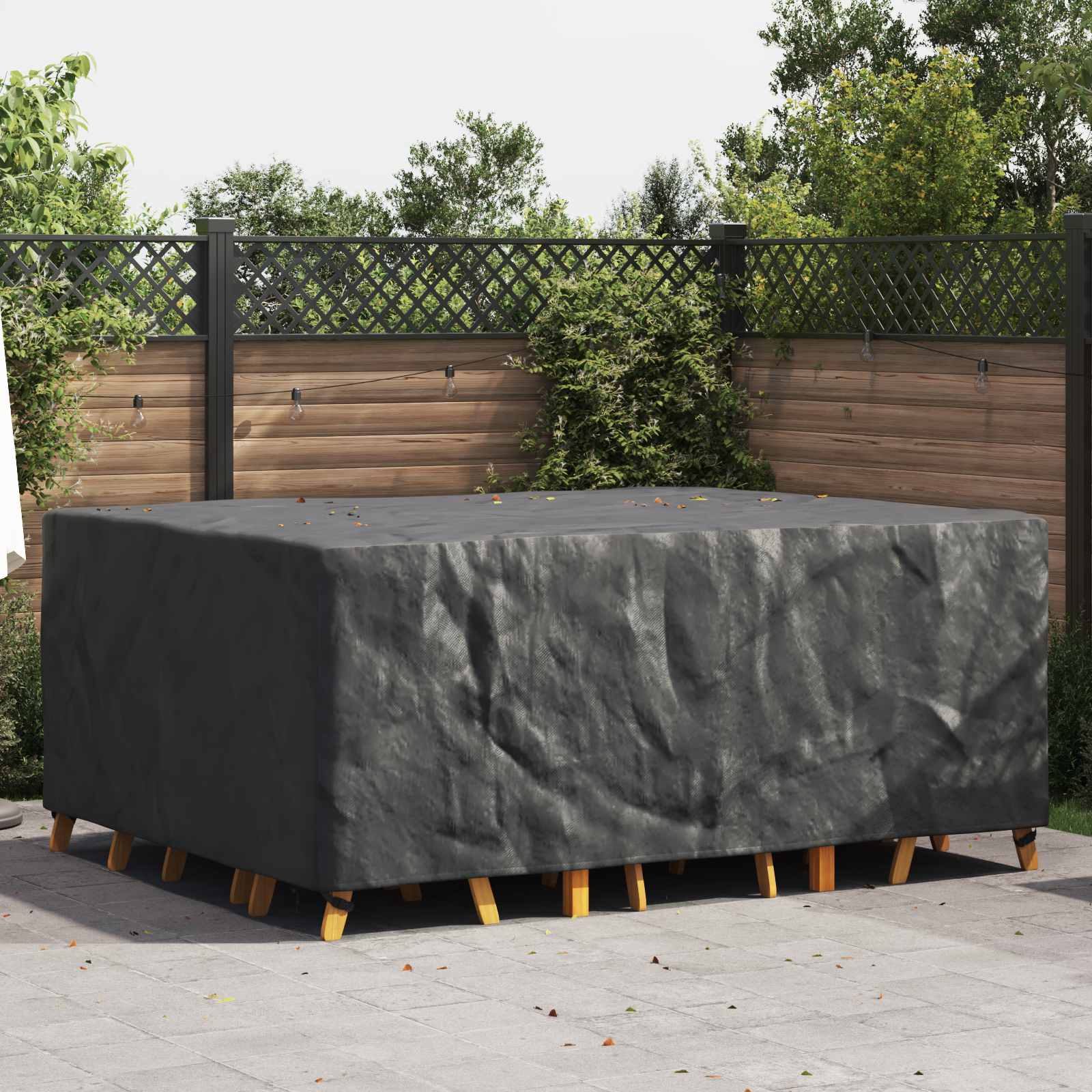 RELM Furniture Cover Plain 220x190x85 cm 210D - Black - Charlotte Dunes