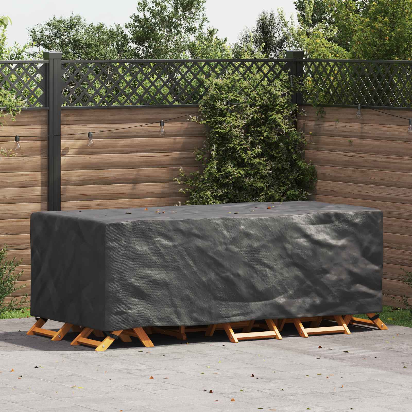 RELM Furniture Cover Plain 229x113x73 cm 210D - Black - Charlotte Dunes