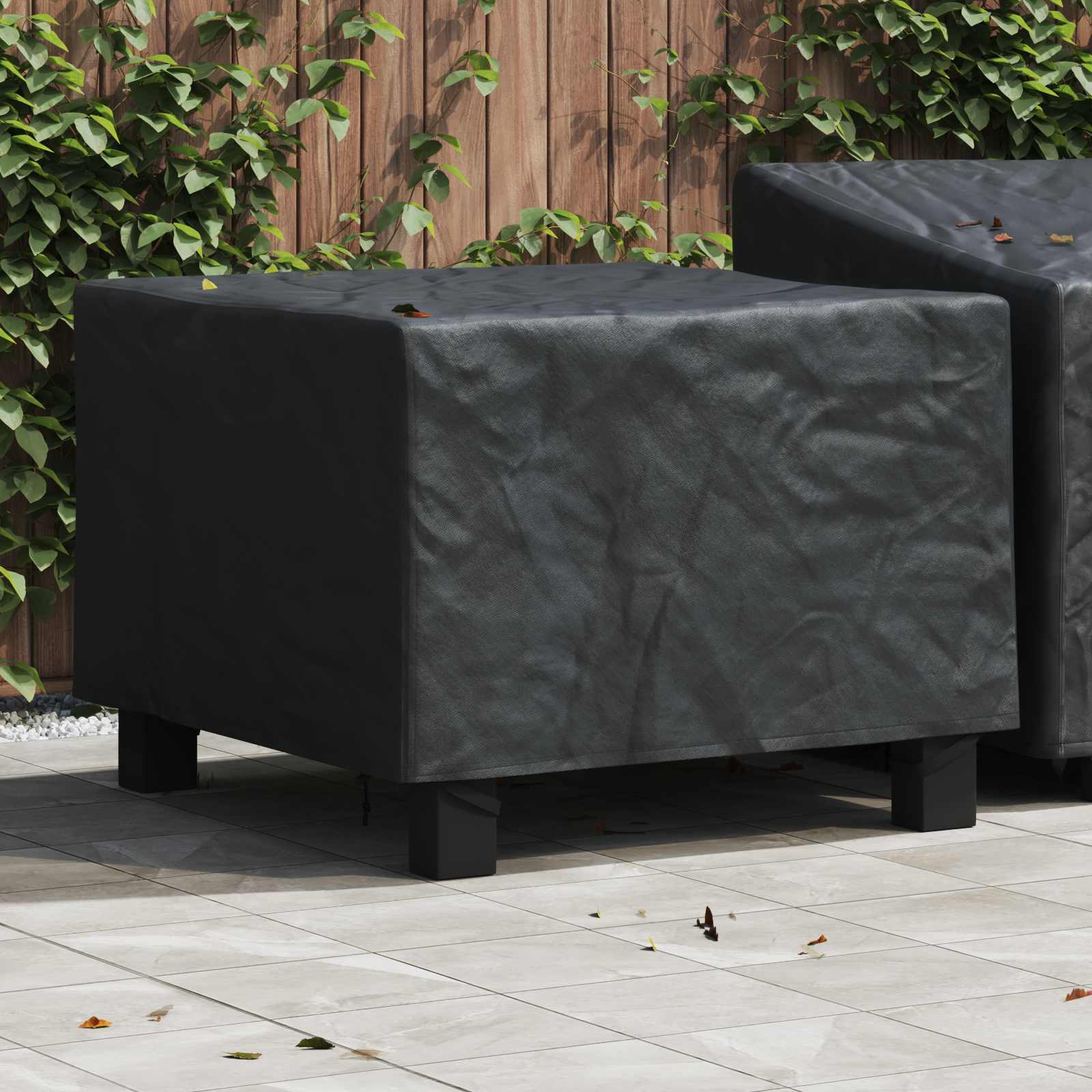 RELM Furniture Cover Plain 99x99x60 cm 210D Oxford Fabric - Black - Charlotte Dunes