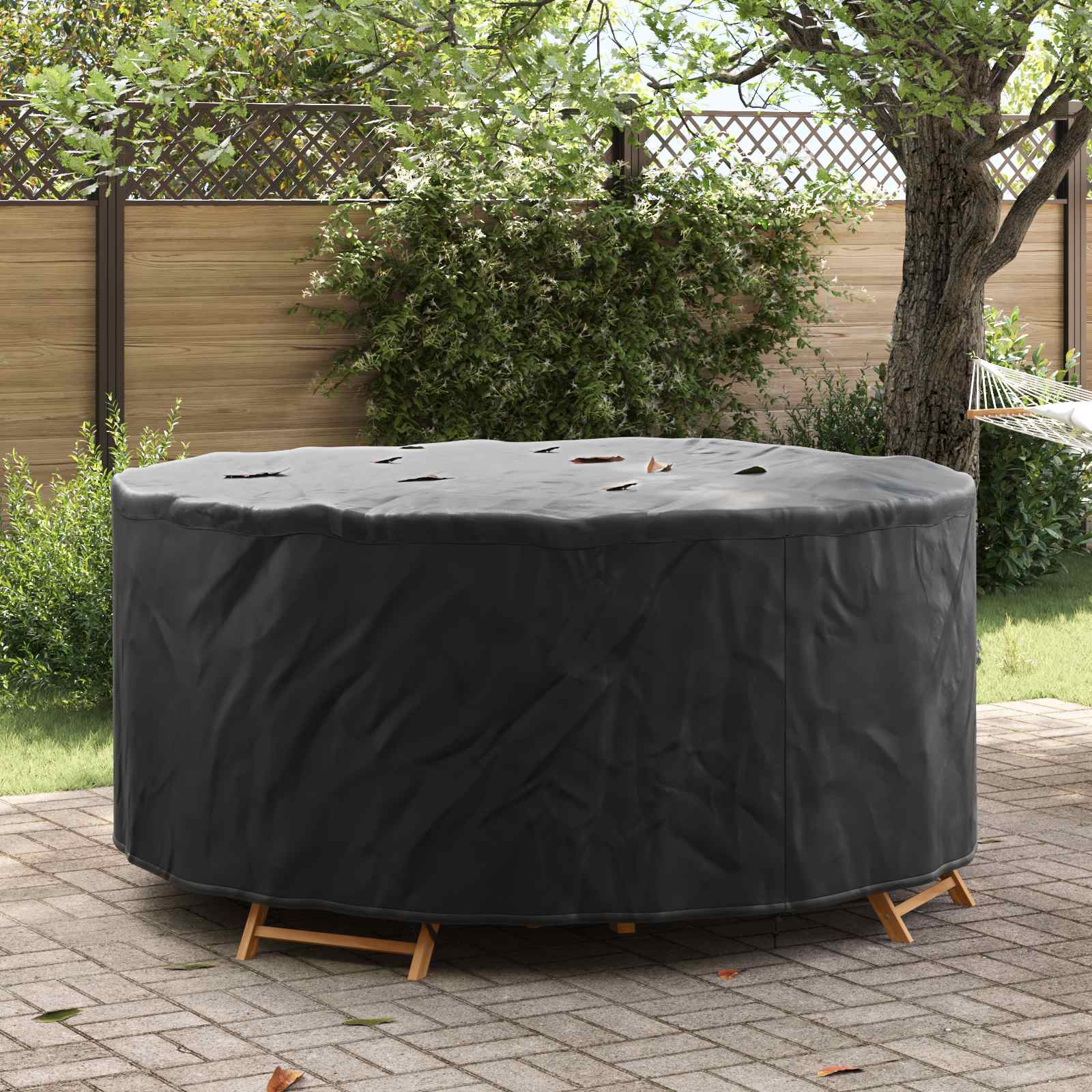 RELM Outdoor Furniture Cover 200x200x71 cm 210D Fabric - Black - Charlotte Dunes