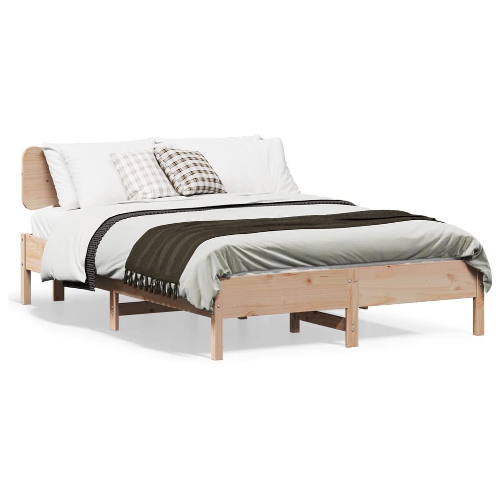Bedframe 120x200cm Solid Wood Pine - Design Hut