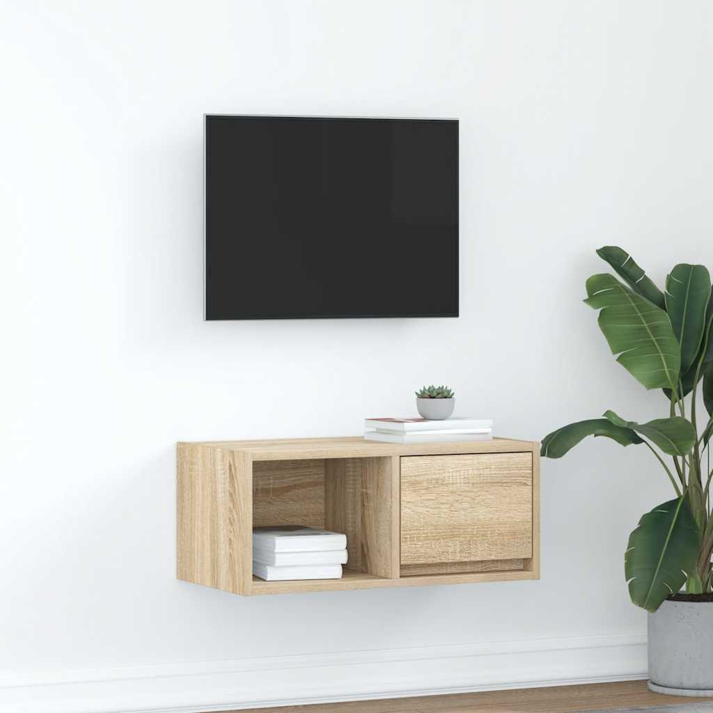 TV Cabinet Sonoma Oak 60x31x25.5 cm Engineered Wood - Tyrell & Tyrell