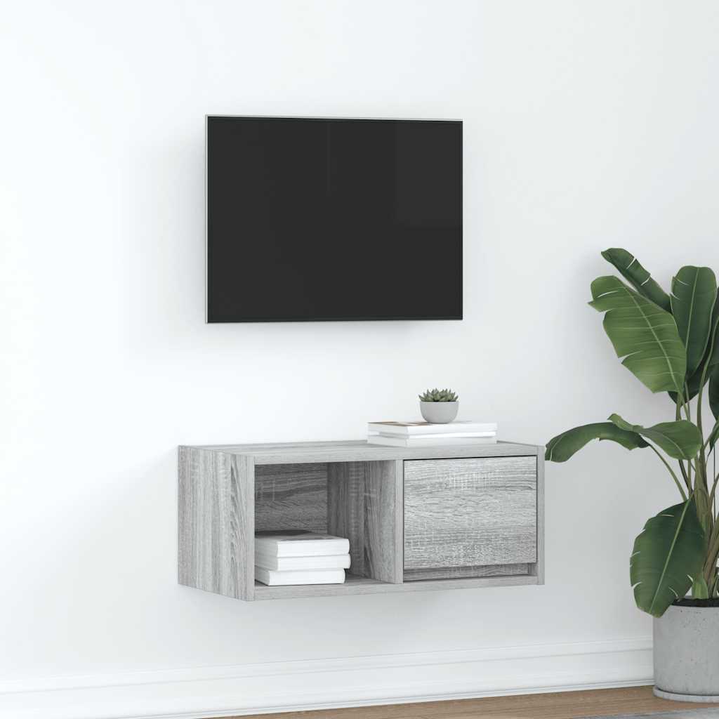 TV Cabinet Grey Sonoma 60x31x25.5 cm Engineered Wood - Tyrell & Tyrell