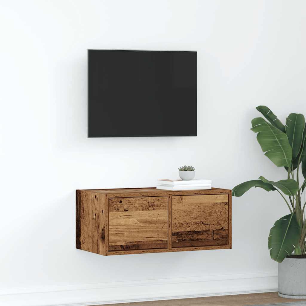 TV Cabinet Old Wood 60x31x25.5 cm Engineered Wood - Tyrell & Tyrell