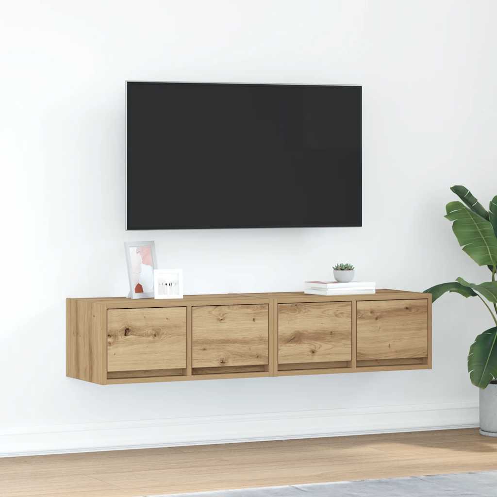 TV Cabinets 2 Pieces Artisan Oak 60x31x25.5 cm Engineered Wood - Tyrell & Tyrell