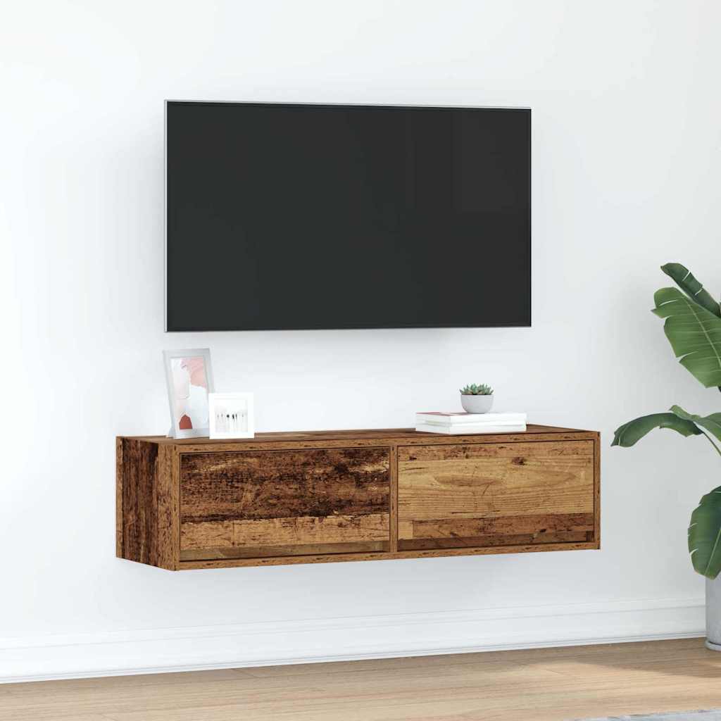 TV Cabinet Old Wood 100x31x25,5 cm Engineered Wood - Merlin Deals