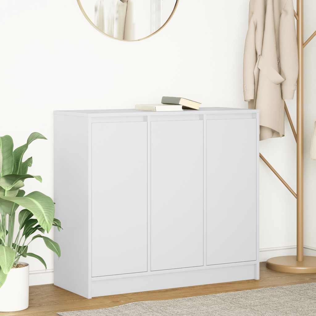 Sideboard White 85x34x76 cm Engineered Wood - Unbeatable Bargains