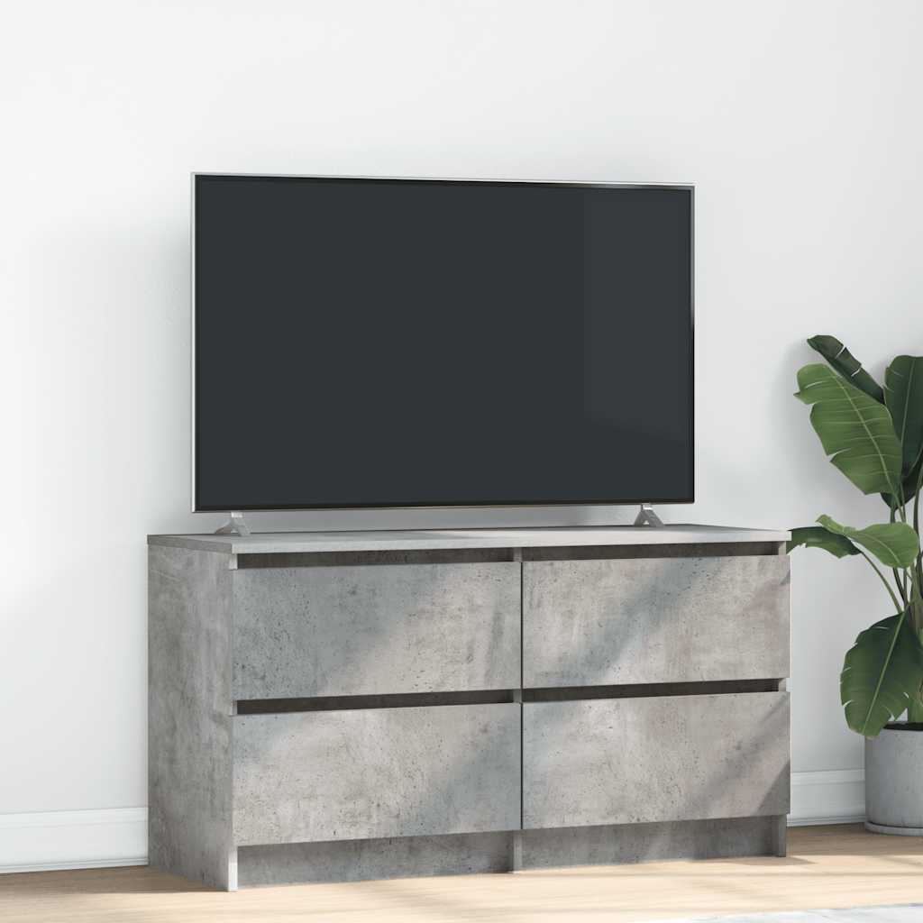 TV Cabinet Concrete Grey 100x35x54 cm Engineered Wood - Brittle & Co