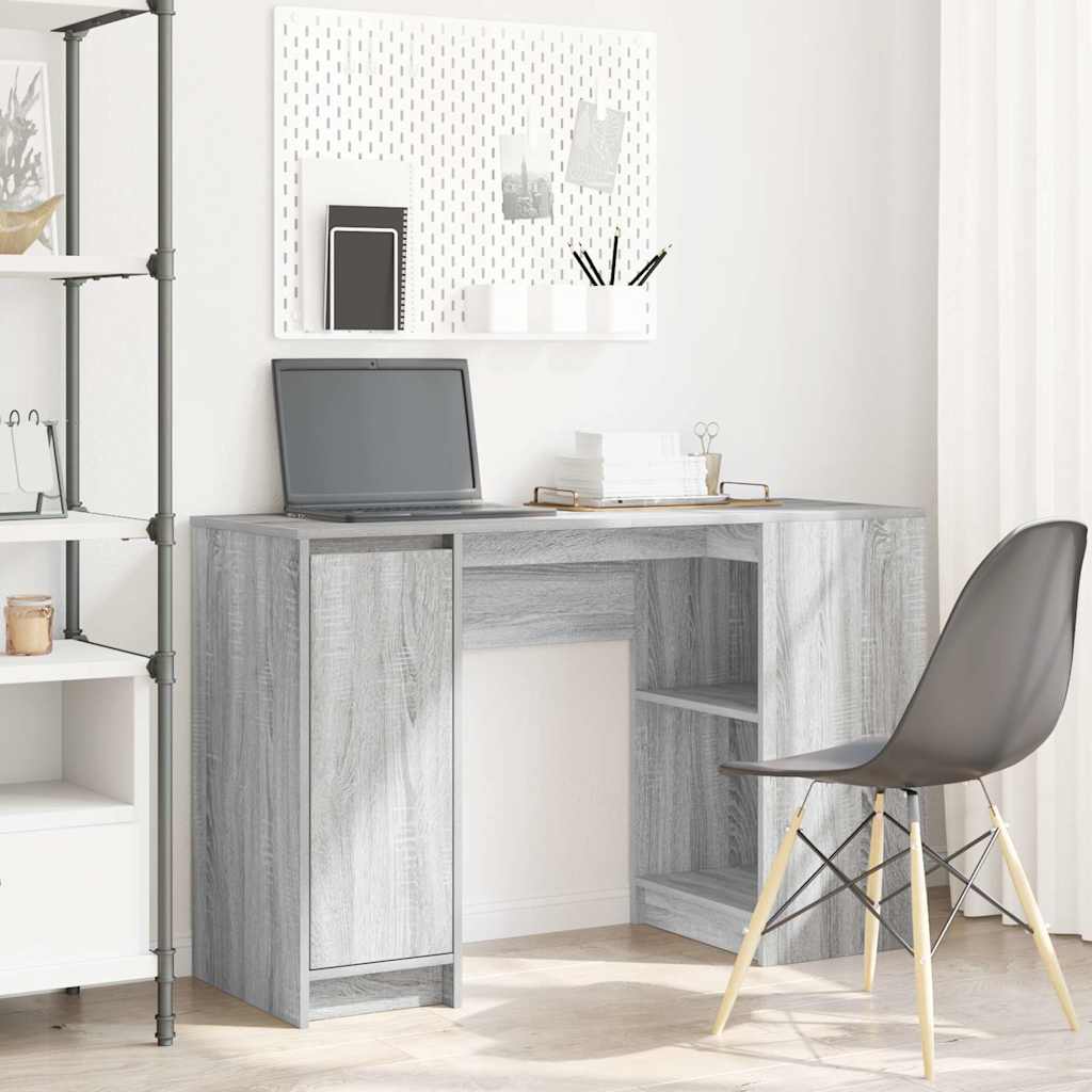 Desk Grey Sonoma 120x42x76 cm Engineered Wood - Unbeatable Bargains