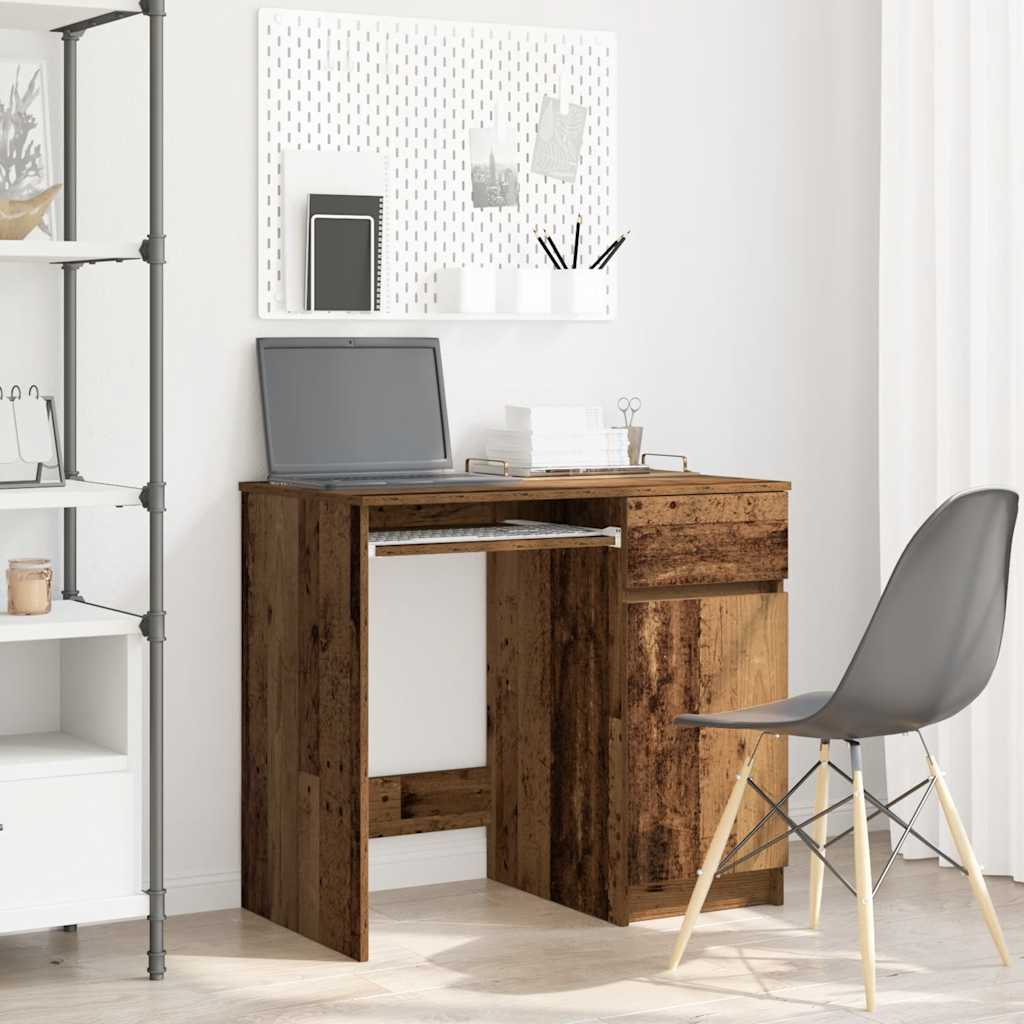 Desk Old Wood 86x49x76 cm Engineered Wood - Unbeatable Bargains