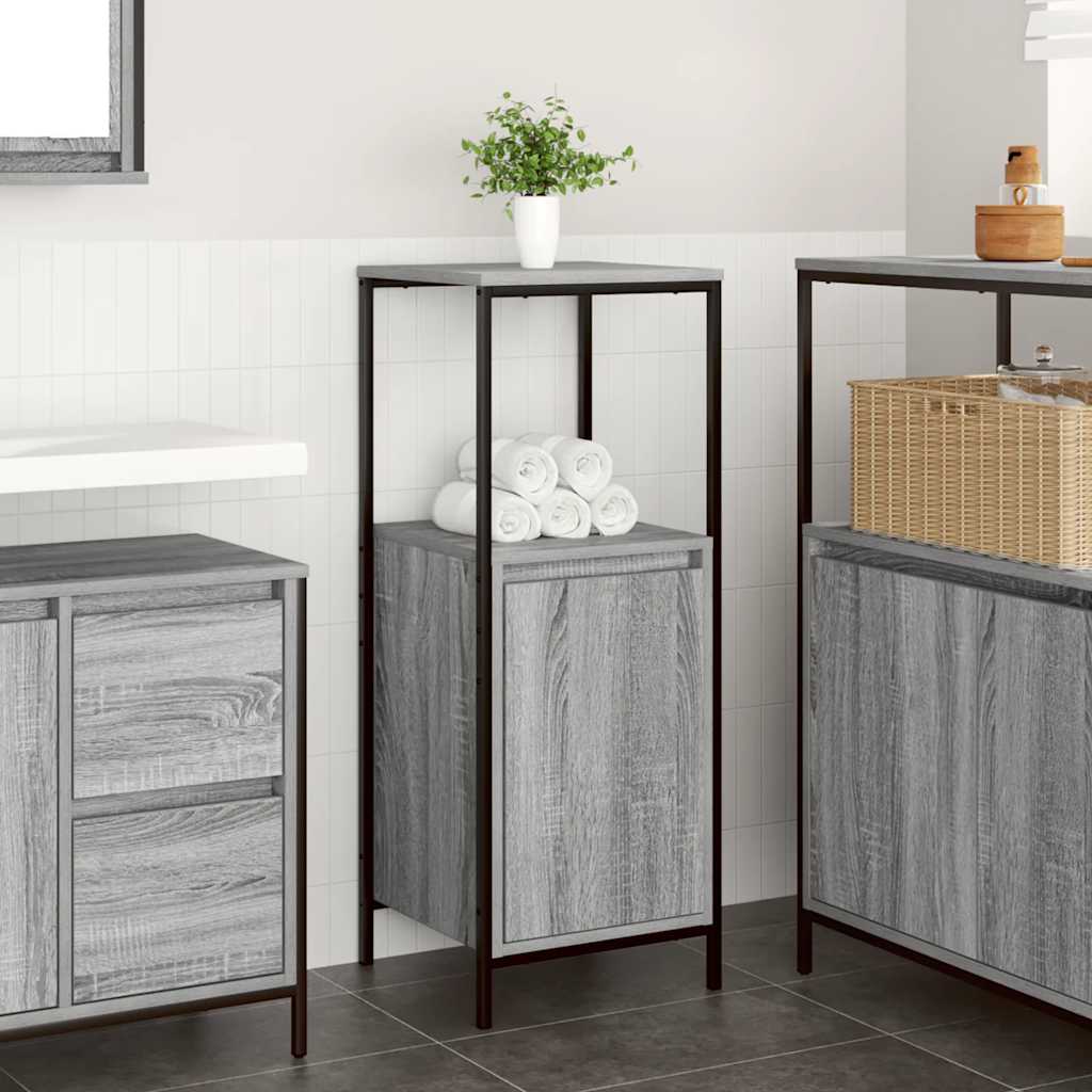 Bathroom Cabinet with Shelves Grey Sonoma 36x35x95 cm - Casper Homes
