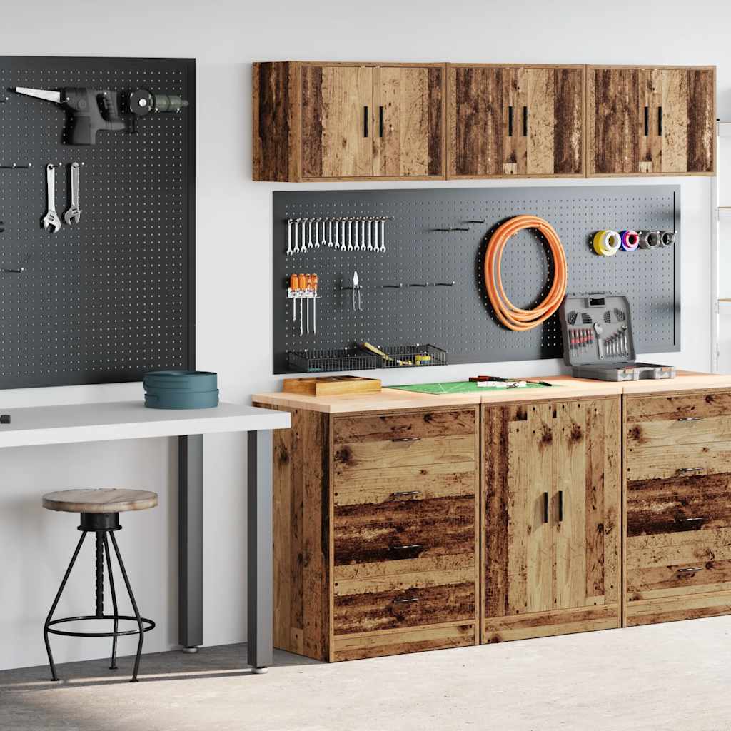 Garage Cabinets 2 pcs Old Wood Engineered Wood - All Things Good