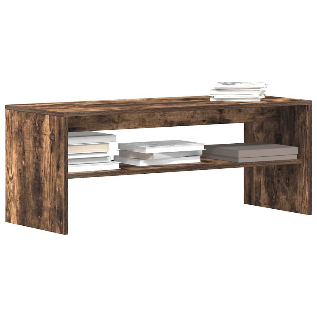 TV Cabinet Smoked Oak 100x40x40 cm Engineered Wood - Merkel Designers