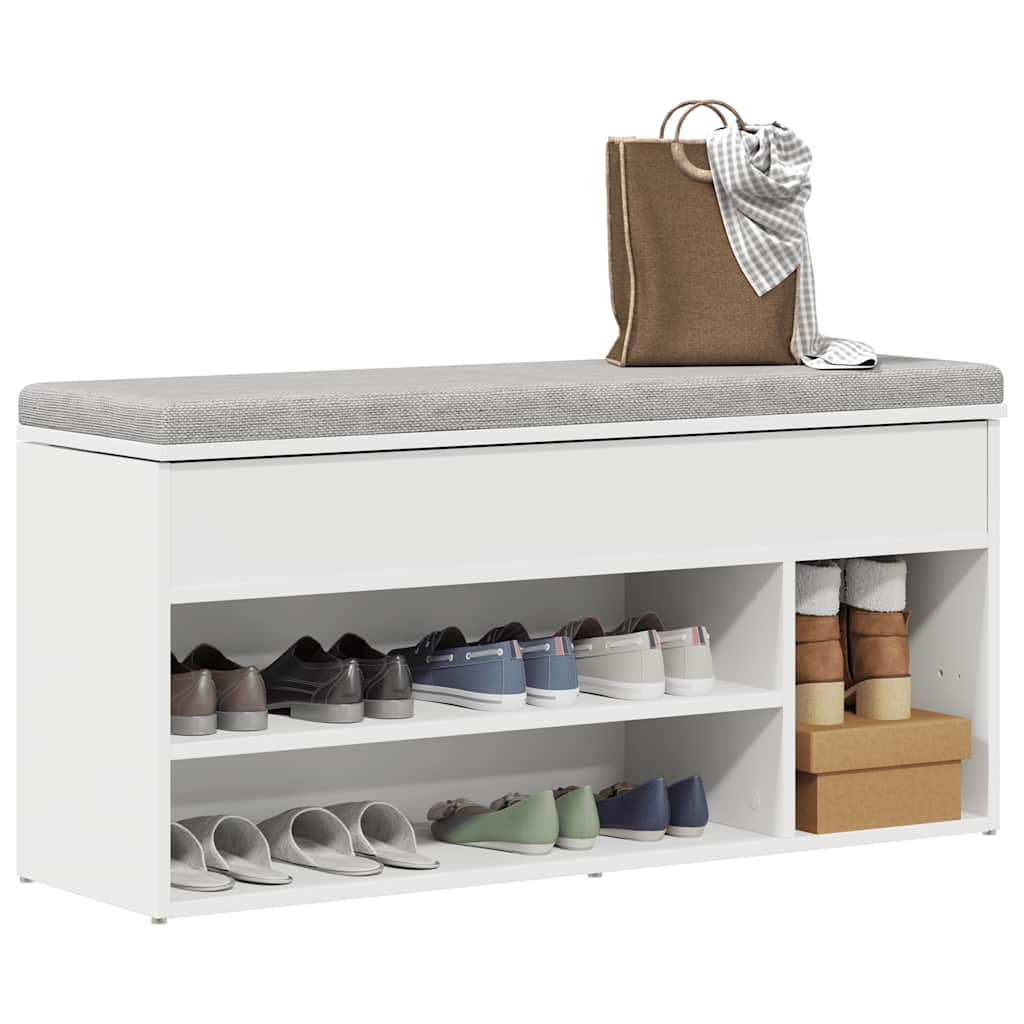 LIBERTY Medium Shoe Bench White - Merlin Deals