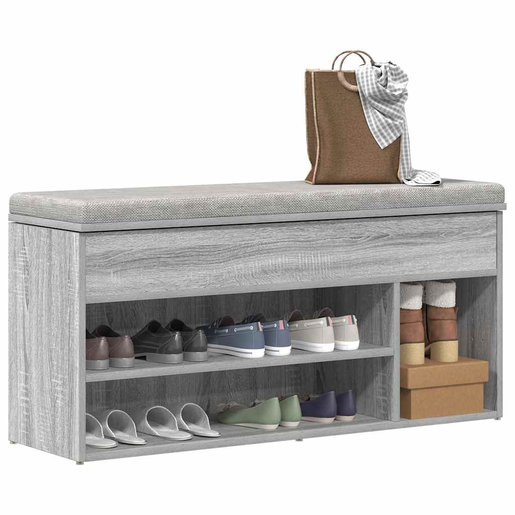 LIBERTY Medium Shoe Bench Grey Sonoma - Unbeatable Bargains