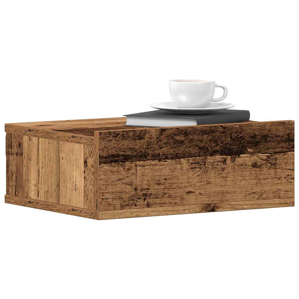 Floating Nightstands 2 pcs Old Wood 40x32x15 cm Engineered Wood - Millennium Furniture