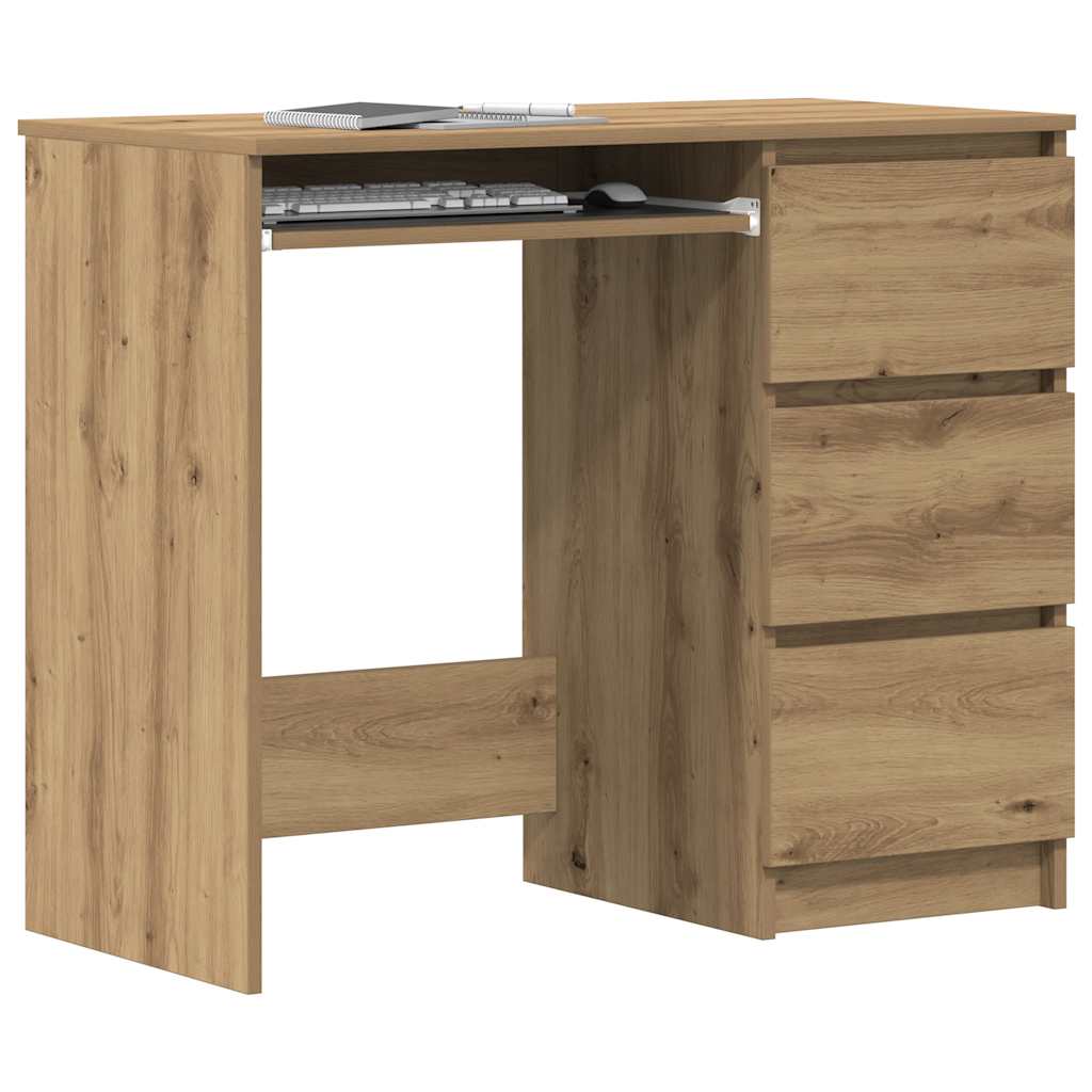 Desk Artisan Oak 90x45x76 cm Engineered Wood - All Things Good