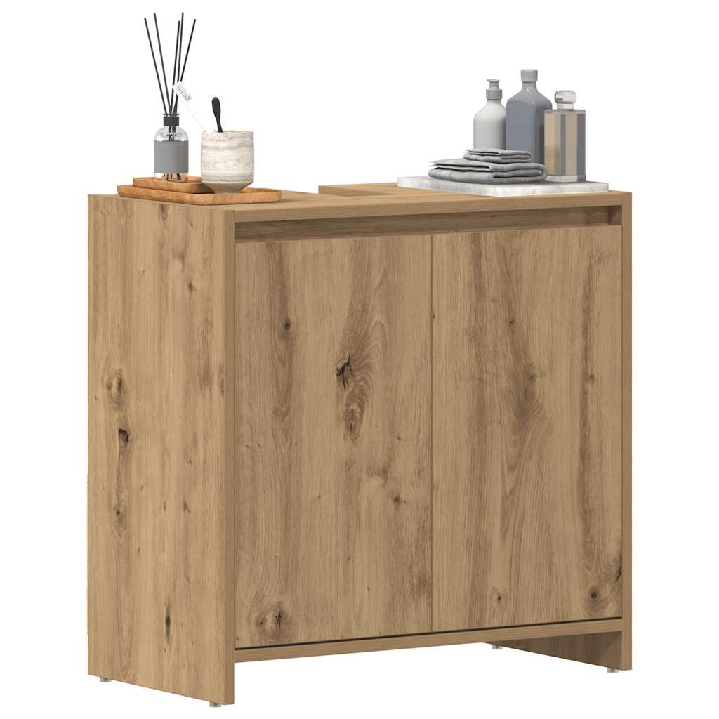 Bathroom Sink Cabinet Artisan Oak 60x33x60 cm Engineered Wood - Merkel Designers