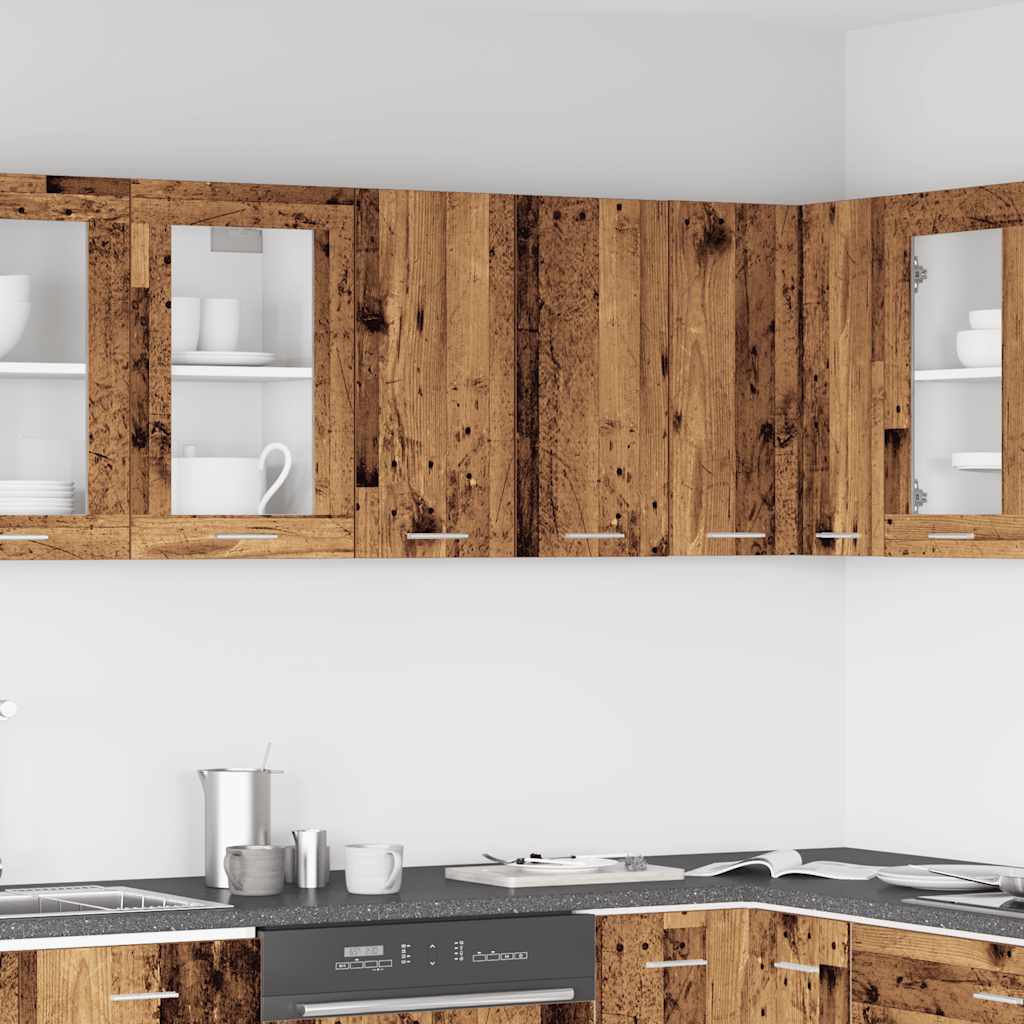 Kitchen Wall Cabinet Lyon Old Wood 60x31x60 cm Engineered Wood - Merkel Designers