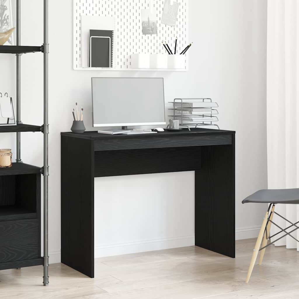 Desk Black Oak 90x40x72 cm Engineered Wood - Casper Homes