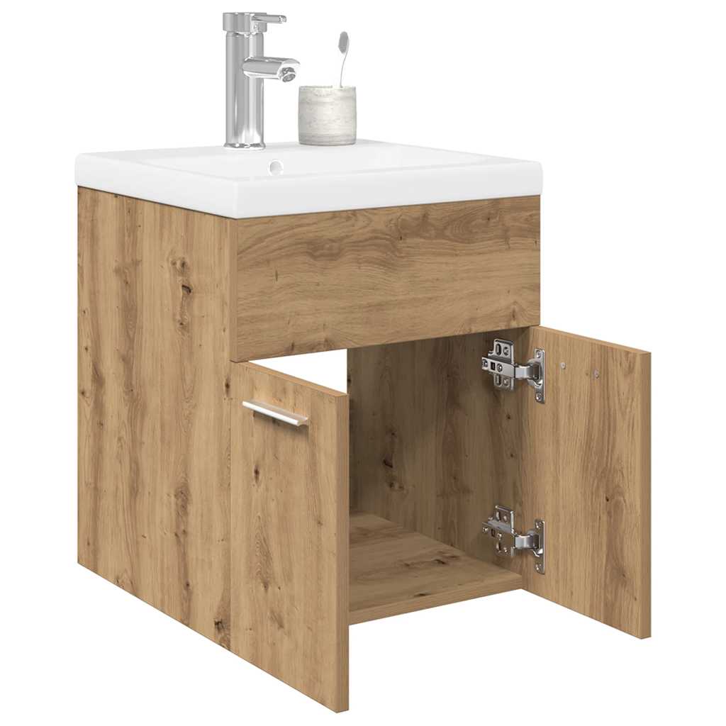 Sink Cabinet with Built-in Basin and Faucet Artisan Oak - Tyrell & Tyrell