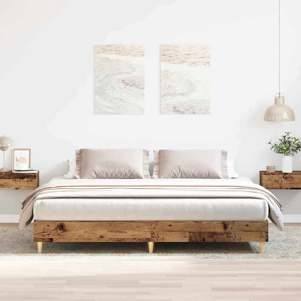 Bedframe Old Wood 180x200cm Engineered Wood - Casper Homes