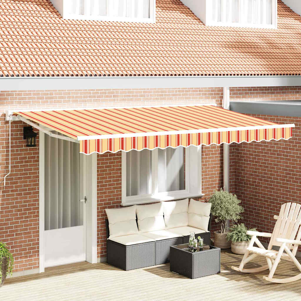 Awning Replacement Fabric for 4x2 m Frame Multicolour Stripe - The Home Maker