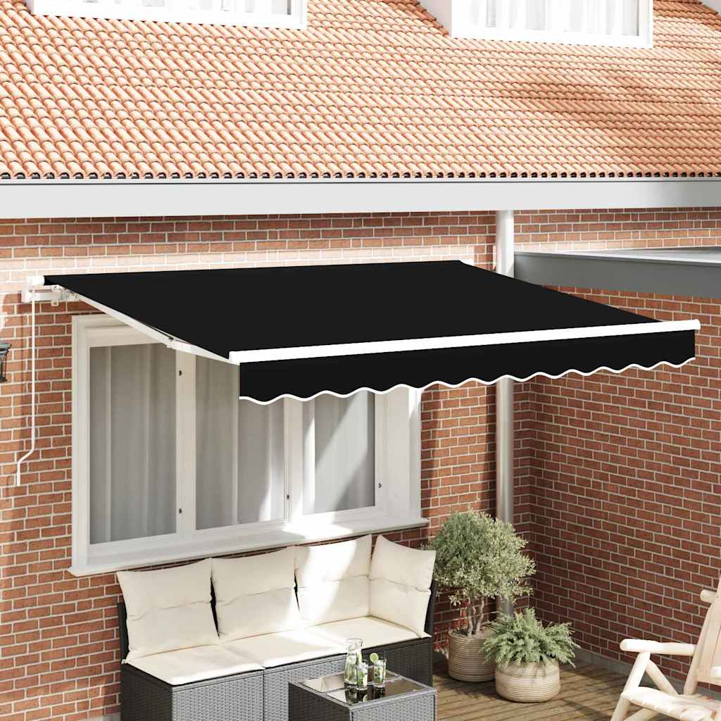 Awning Replacement Fabric for 3.5x2.5 m Frame Black - Direct Imports