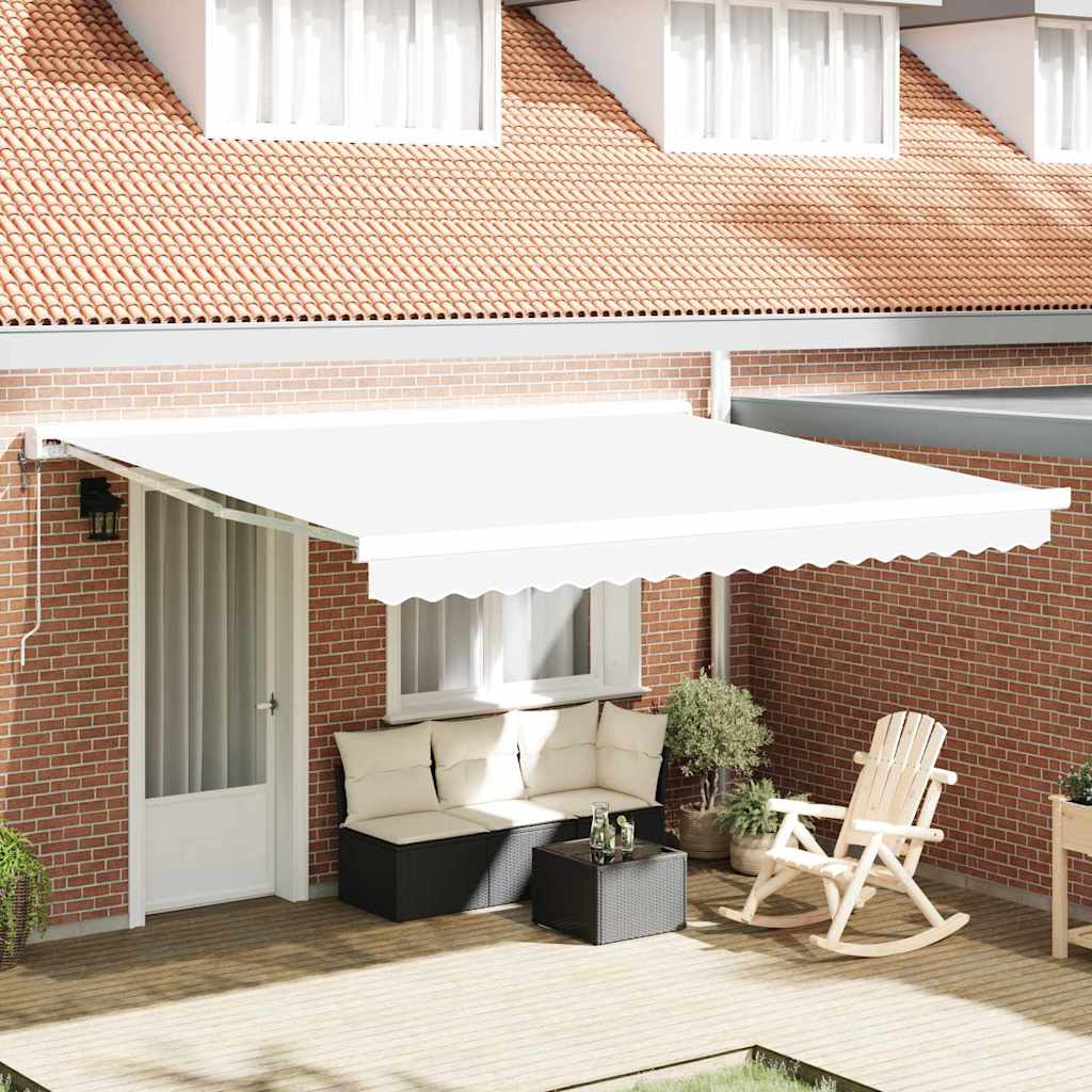 Awning Replacement Fabric for 4x3.5 m Frame White - Style and Chic
