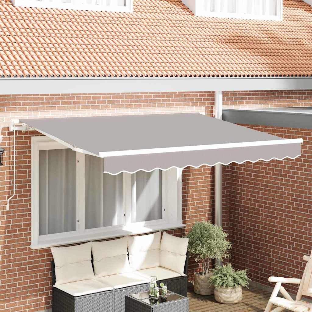 Awning Replacement Fabric for 3.5x2.5 m Frame Light Grey - The Home Maker