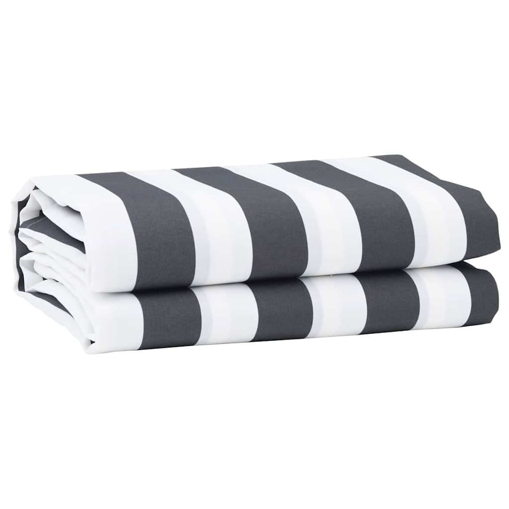 Awning Replacement Fabric Anthracite and White 3 x 2 m - R and M Furniture