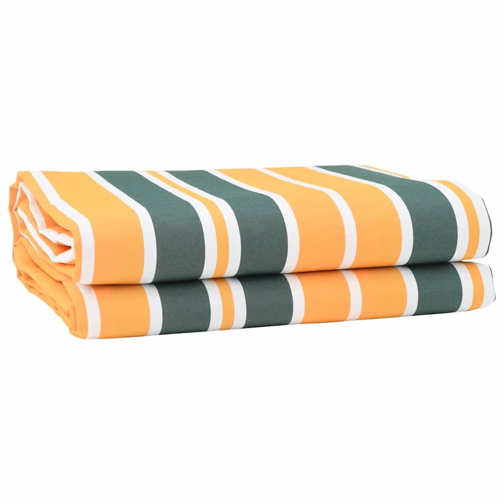 Awning Replacement Fabric Green and Yellow 10x1.6 m - Merkel Designers