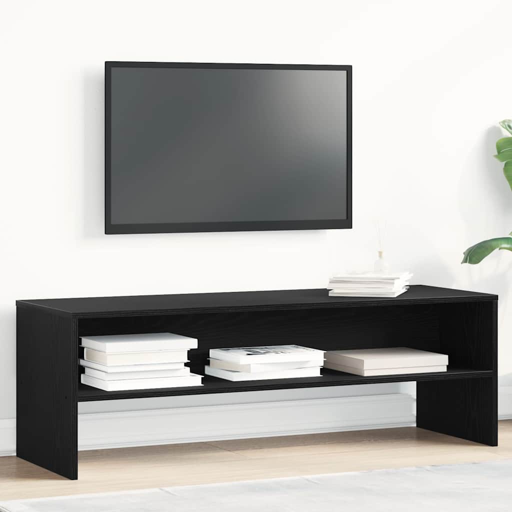 TV Cabinet Black Oak 120x40x40 cm Engineered Wood - Unbeatable Bargains