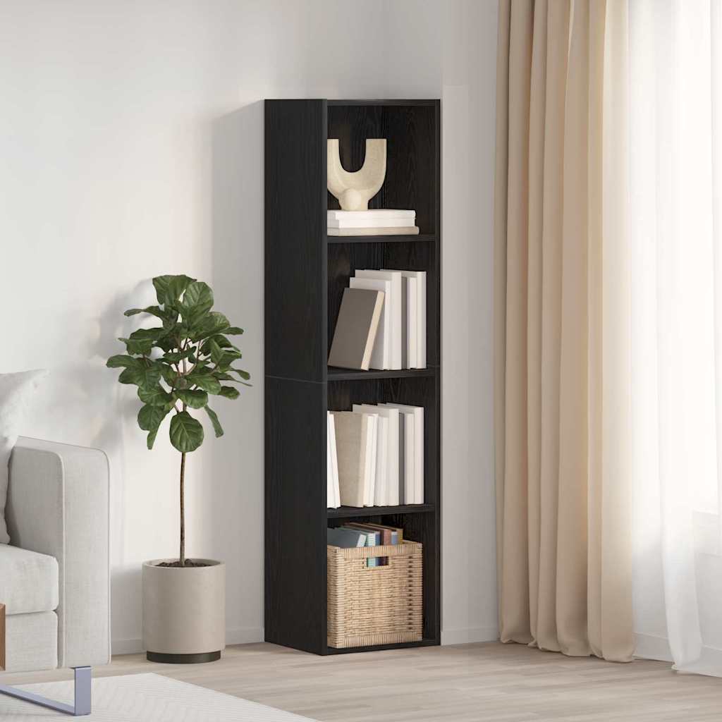 Book Cabinet/TV Cabinet Black Oak 36x30x143 cm - Tyrell & Tyrell
