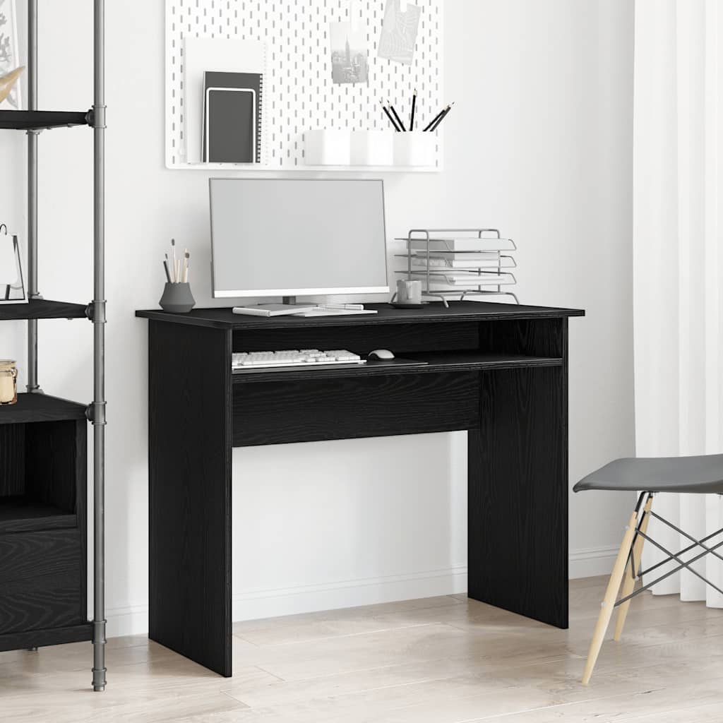 Desk Black Oak 90x50x74 cm Engineered Wood - R and M Furniture