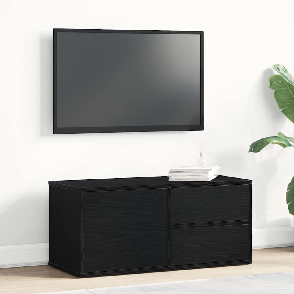 TV Stand - Artisan Oak, 80x34x35.5 cm, Made from Engineered Wood - Decor Base
